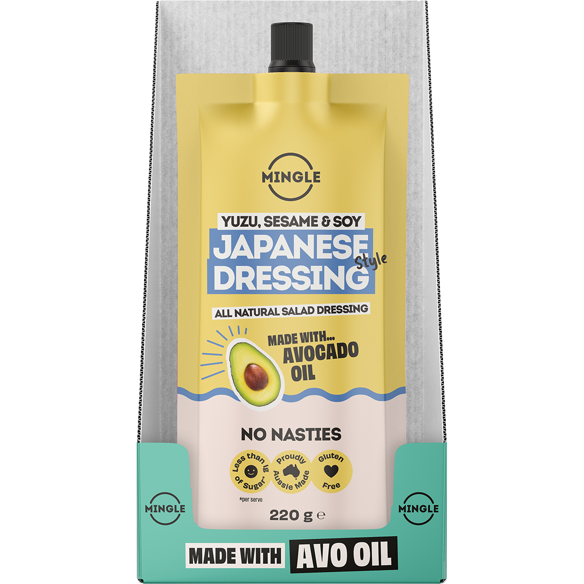 Mingle Japanese Style All Natural Salad Dressing 220g display