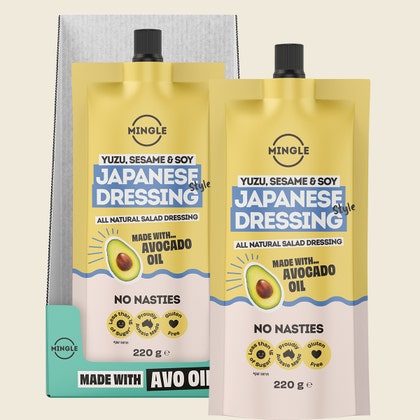 Mingle Japanese Style All Natural Salad Dressing 220g x 8-pack combo
