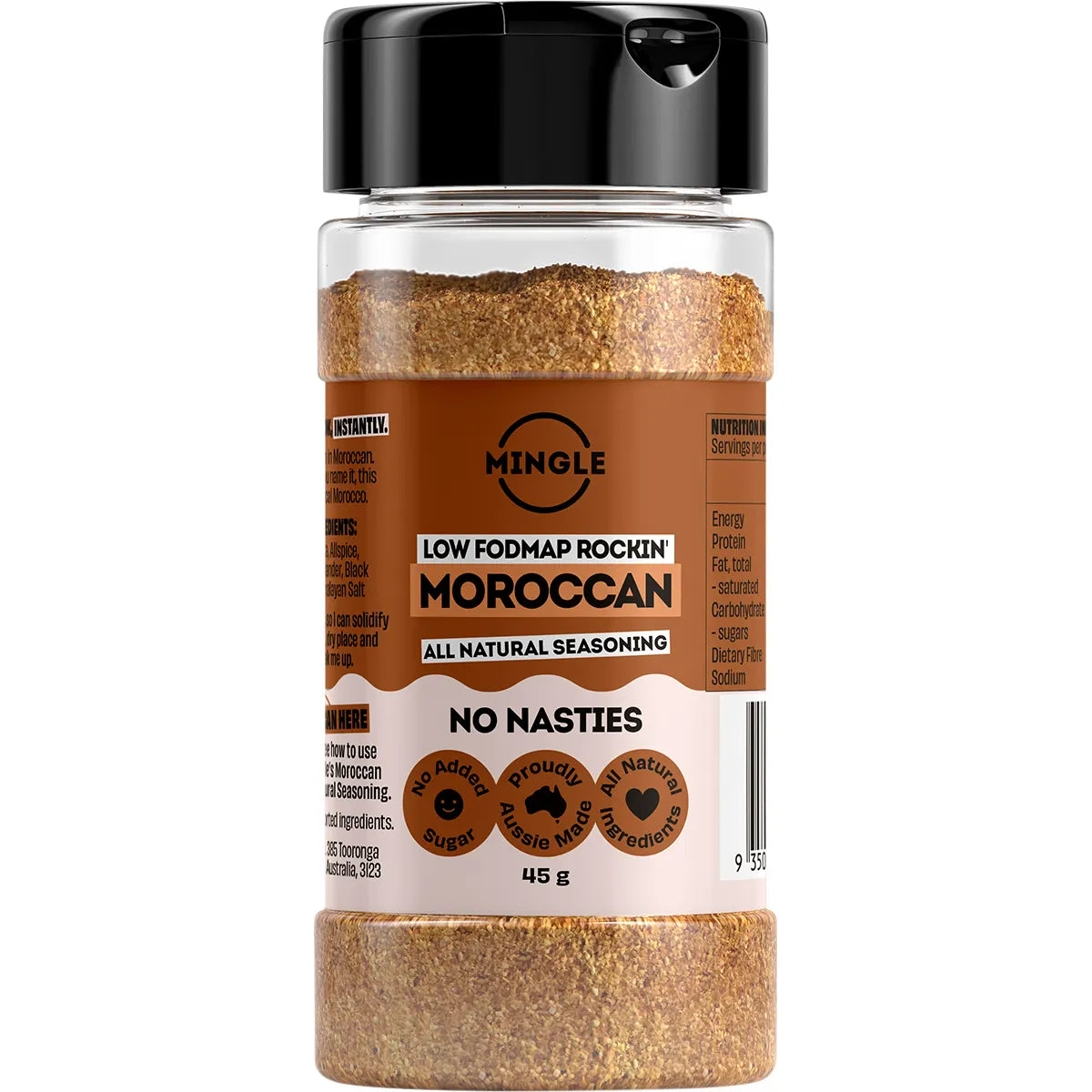 Mingle Moroccan Low FODMAP All Natural Seasoning 45g