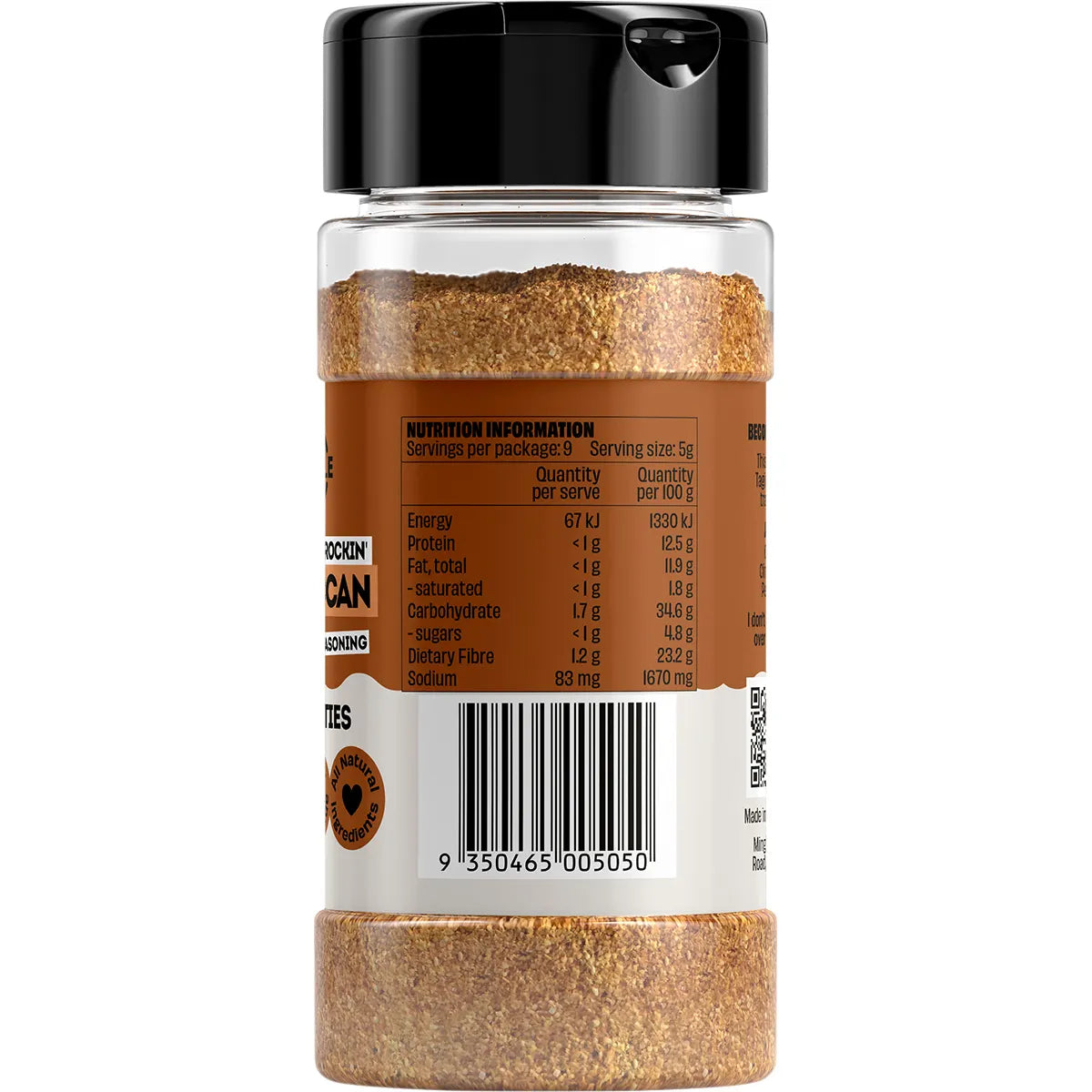 Mingle Moroccan Low FODMAP All Natural Seasoning 45g