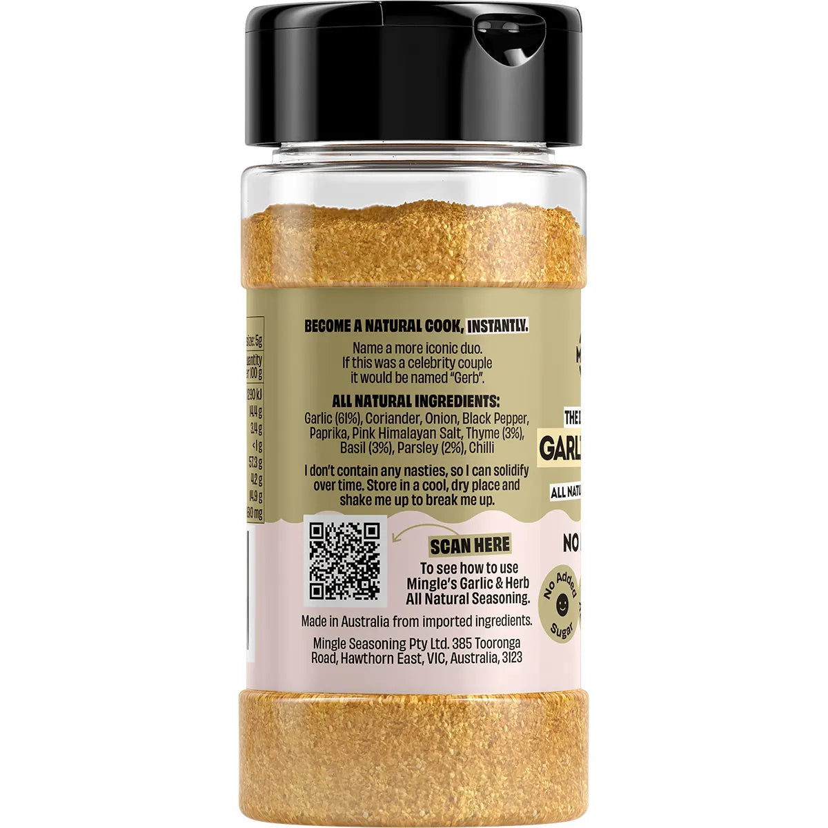 Mingle Garlic & Herb All Natural Seasoning 50g