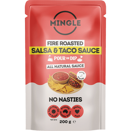 Mingle Salsa & Taco All Natural Sauce 200g front