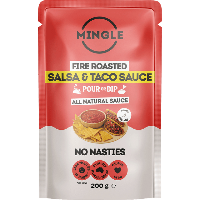 Mingle Salsa & Taco All Natural Sauce 200g front