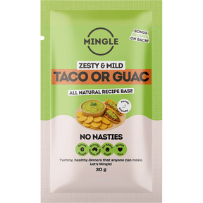 Mingle Taco or Guac All Natural Recipe Base 30g front