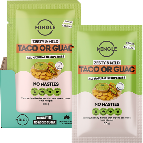 Mingle Taco or Guac All Natural Recipe Base 30g combo