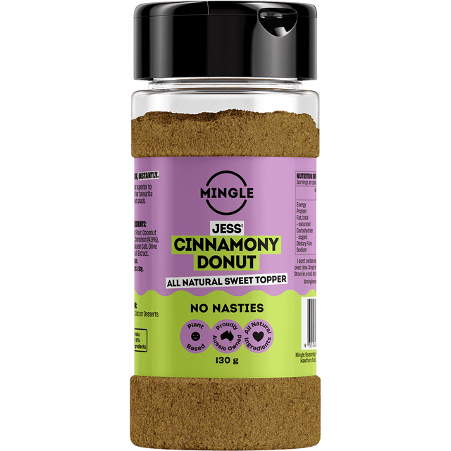 Mingle Jess' Cinnamony Donut All Natural Sweet Topper 130g front