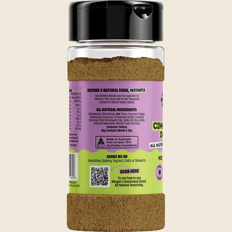 Mingle Jess' Cinnamony Donut All Natural Sweet Topper 130g left side