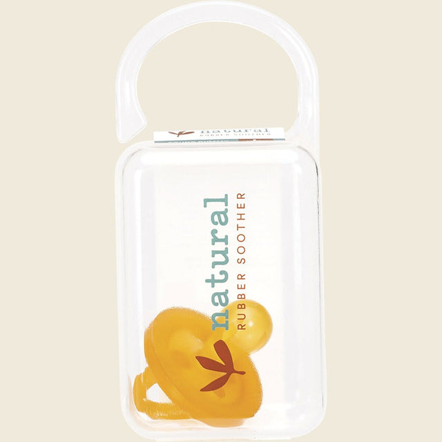 Natural Rubber Soother Round 6+ Months with protective case