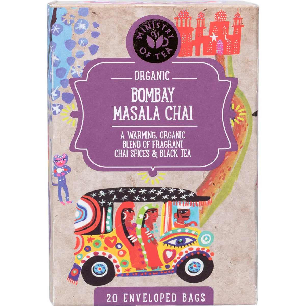 Ministry of Tea Organic Bombay Masala Chai Tea Bags 20pk