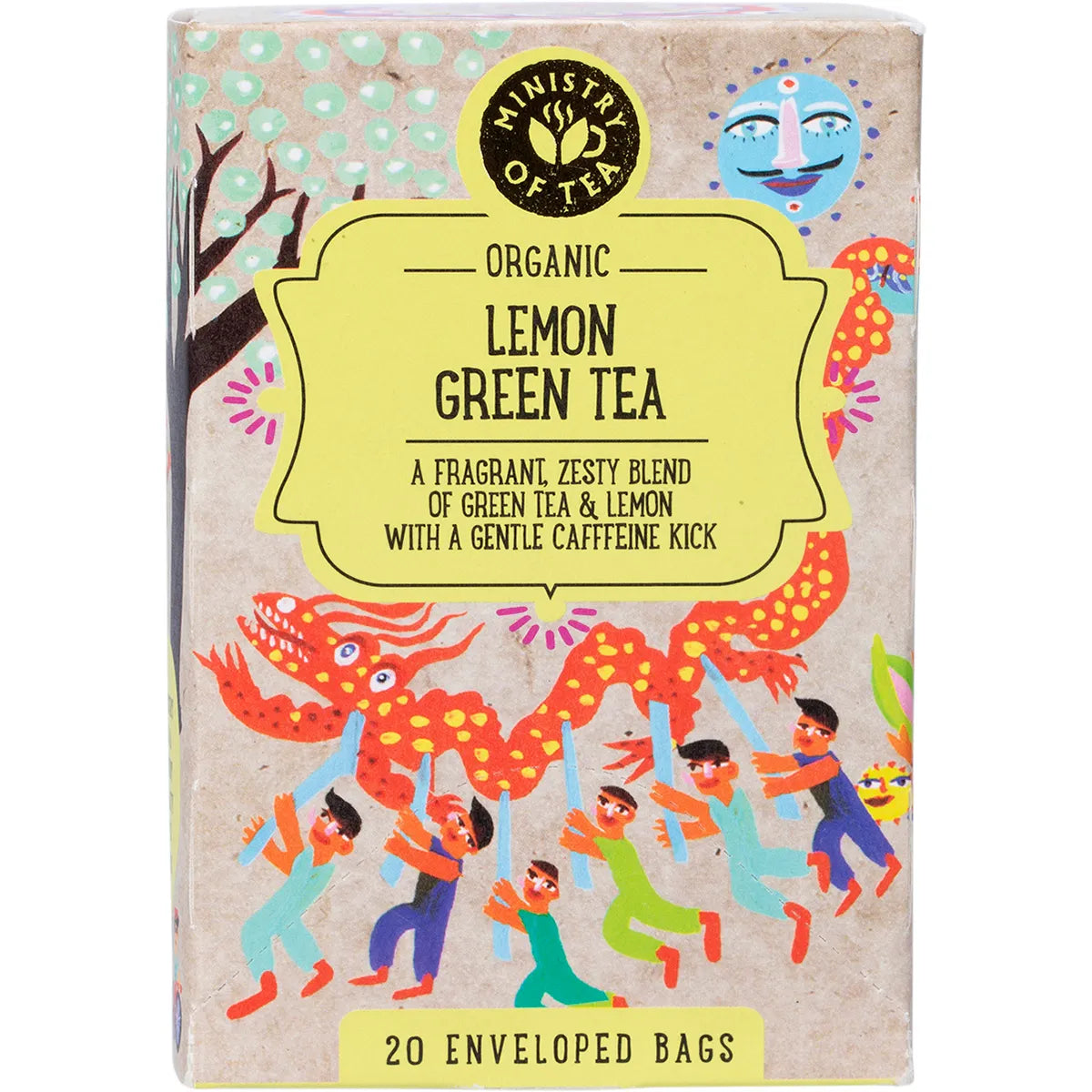 Ministry of Tea Organic Lemon Green Tea Bags 20pk