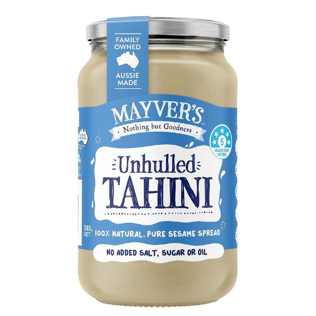 Mayvers Tahini Unhulled 385g Front