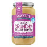 Mayver's Peanut Butter Extra Crunchy 375g x6