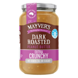Mayver's Peanut Butter Dark Roast Extra Crunchy 375g x6
