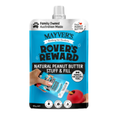 Mayver's Rover's Reward Natural Dogs Peanut Butter Pouch 180g x8