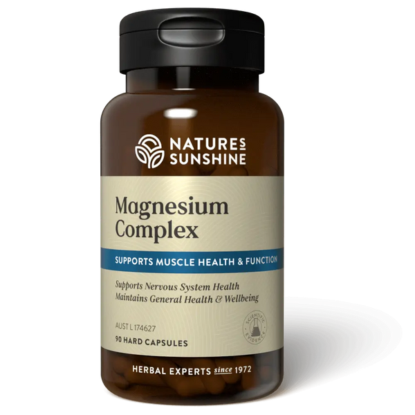 Natures Sunshine Magnesium Complex w/Vit B6 90 Caps Front