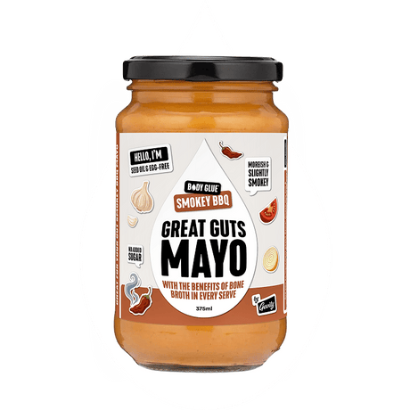 Gevity Rx Smokey BBQ Great Guts Mayo 375ml front packaging