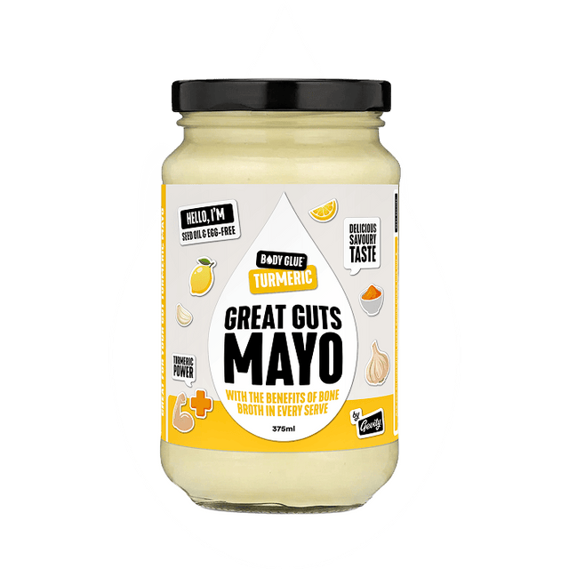 Gevity Rx Turmeric Great Guts Mayo 375ml front packaging
