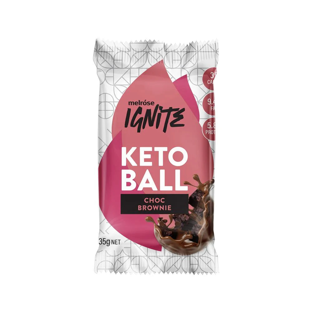 Melrose Ignite Keto Ball Choc Brownie 35g x 12