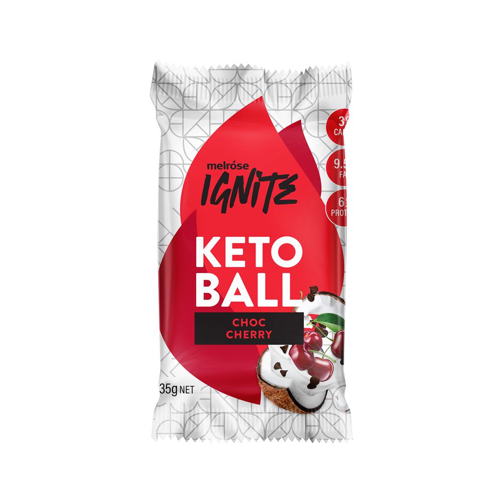 Melrose Ignite Keto Ball Choc Cherry 35g x 12