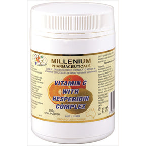 Millenium Pharmaceuticals Vitamin C with Hesperidin Complex 500g front