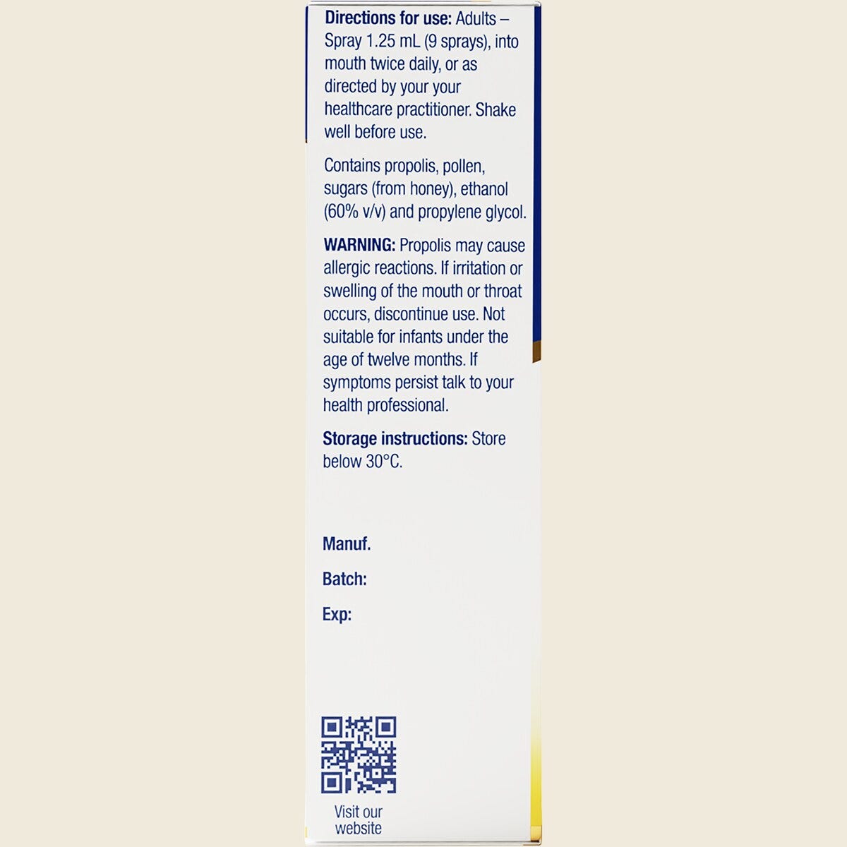 Natural Life Propolis & Manuka Spray 30ml