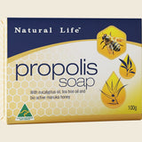 Natural Life Propolis Soap with Tea Tree, Eucalyptus & Manuka Honey 100g