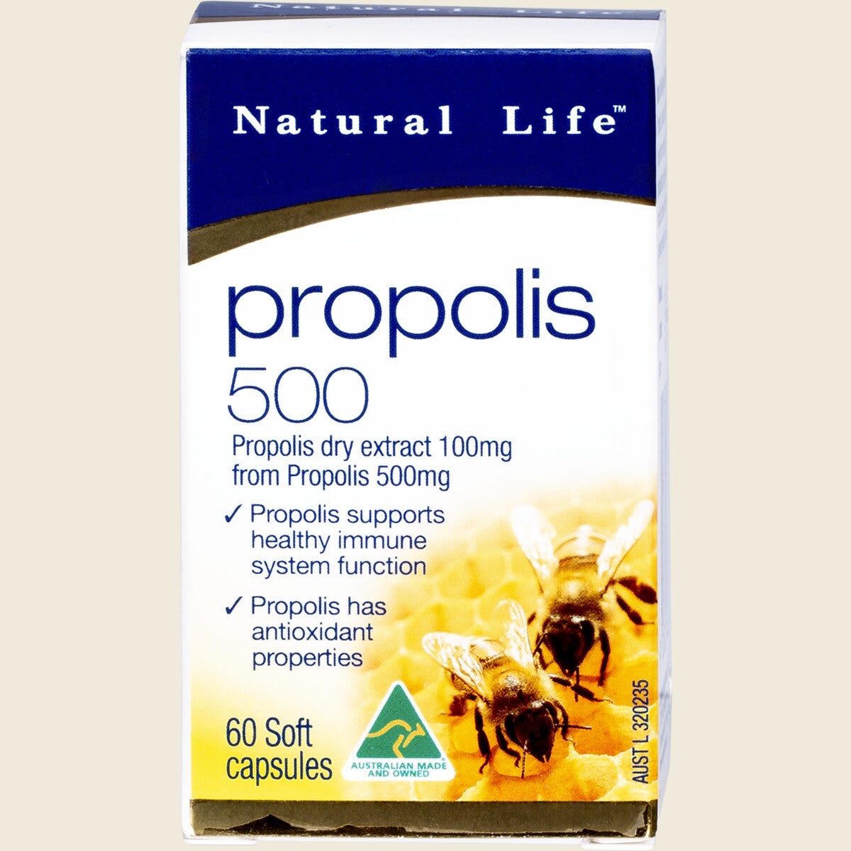 Natural Life Propolis 500mg Capsules 60 Capsules