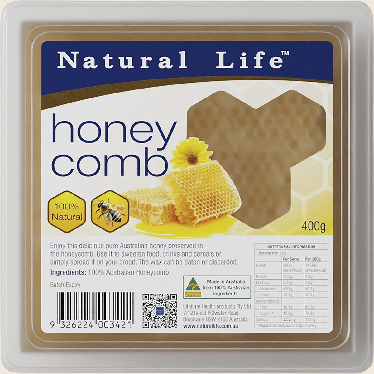 Natural Life Honeycomb 400g
