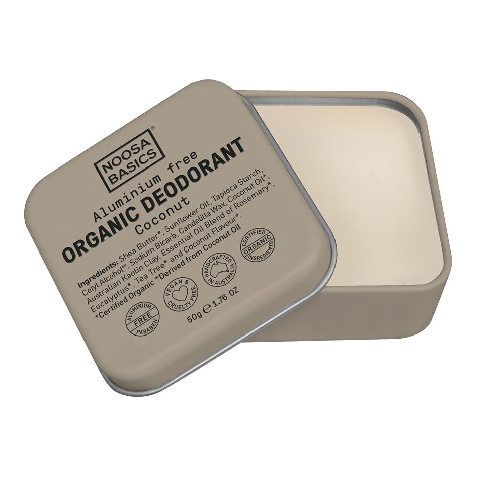 Noosa Basics Certified Organic Deodorant Tin Coconut 50g