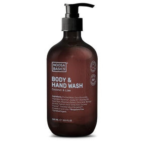 Noosa Basics Body & Hand Wash Coconut & Lime 500ml