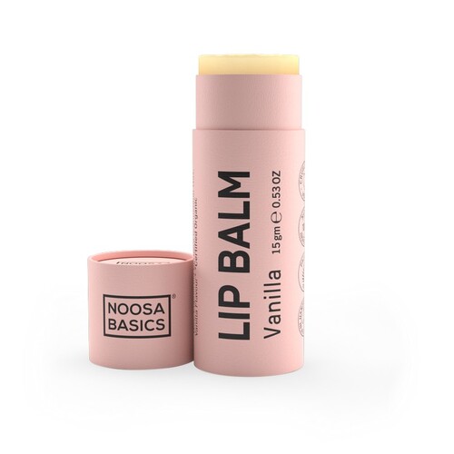 Noosa Basics Organic & Natural Lip Balm Vanilla 15g