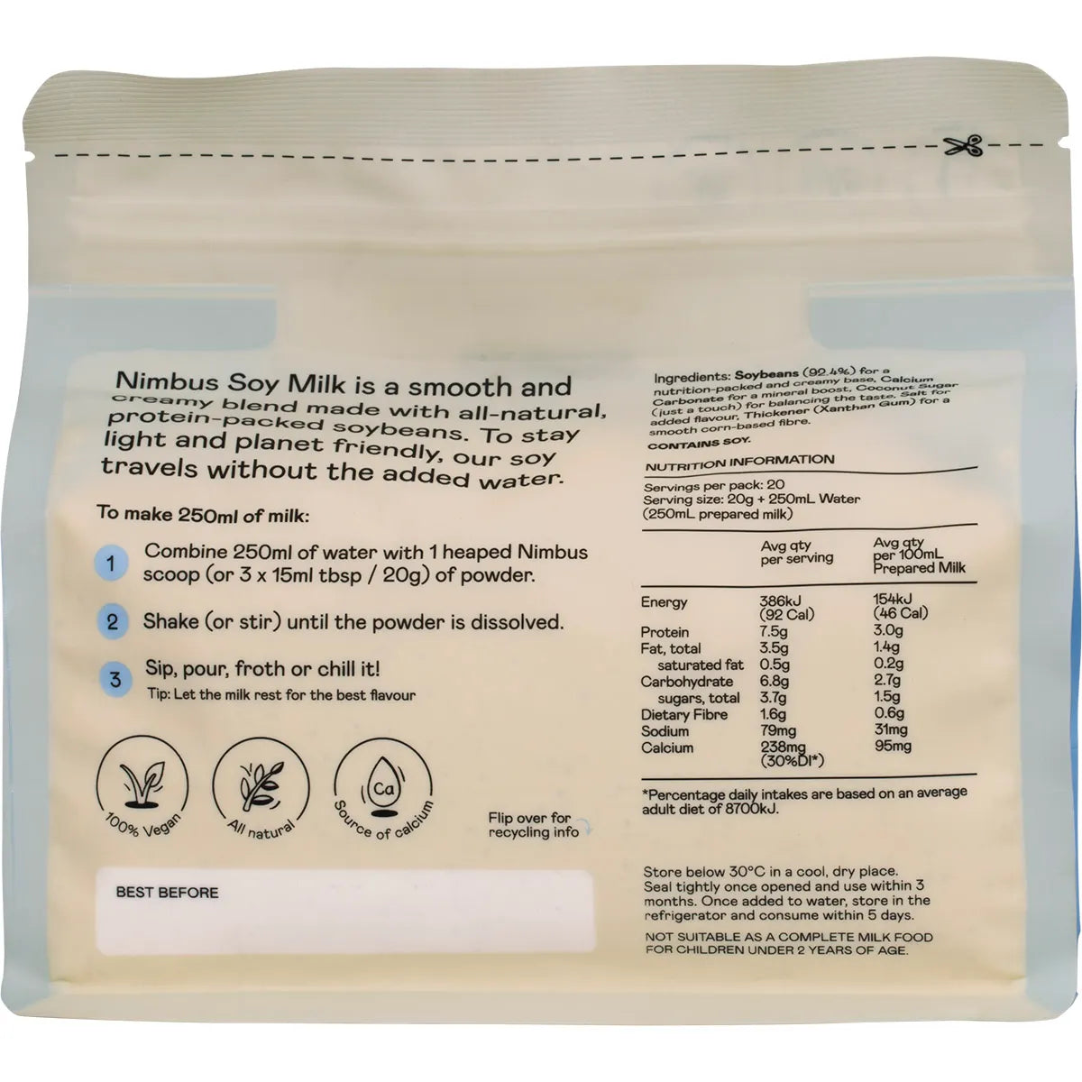 Nimbus Soy Milk Powder