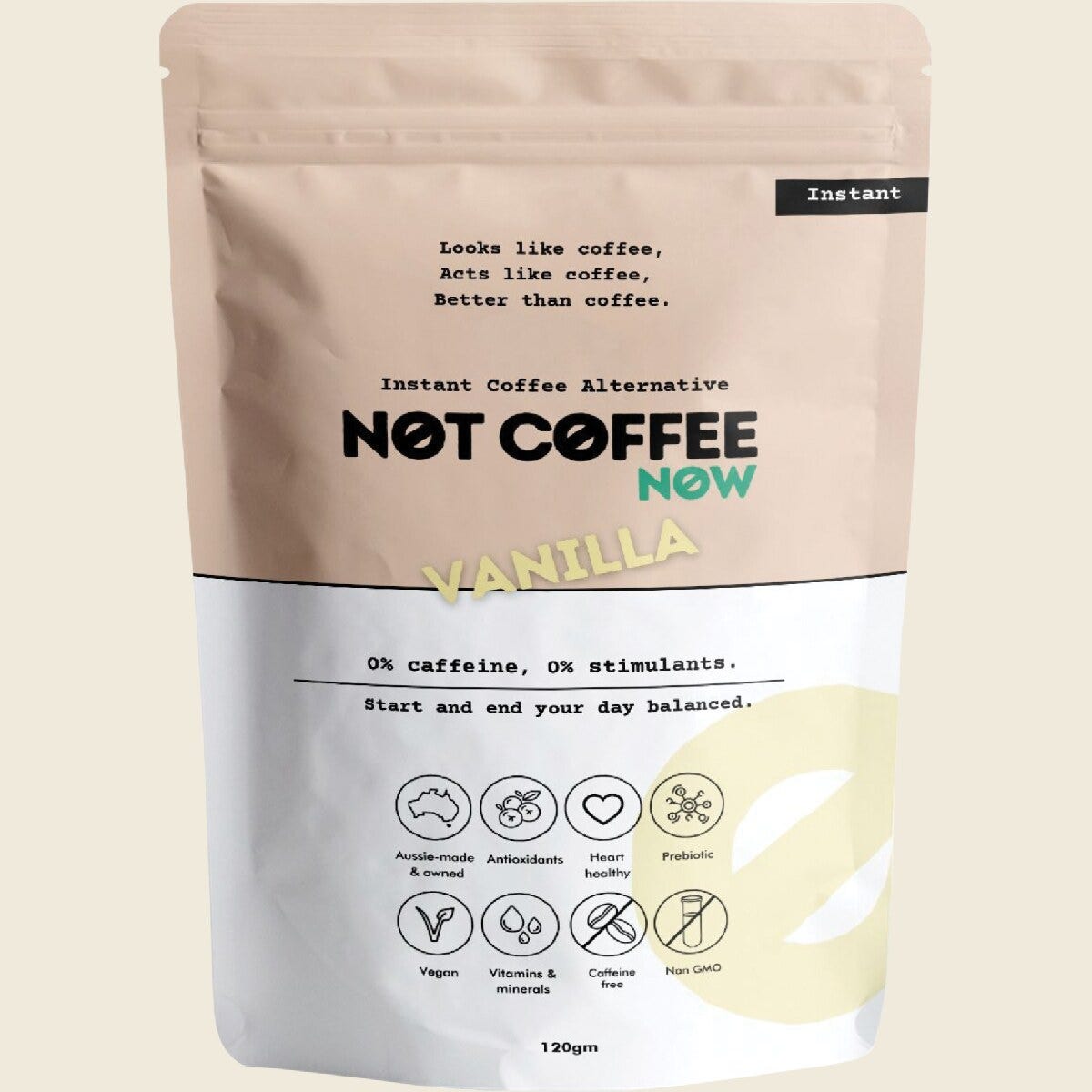 Not Coffee Instant Coffee Alternative Vanilla 120g