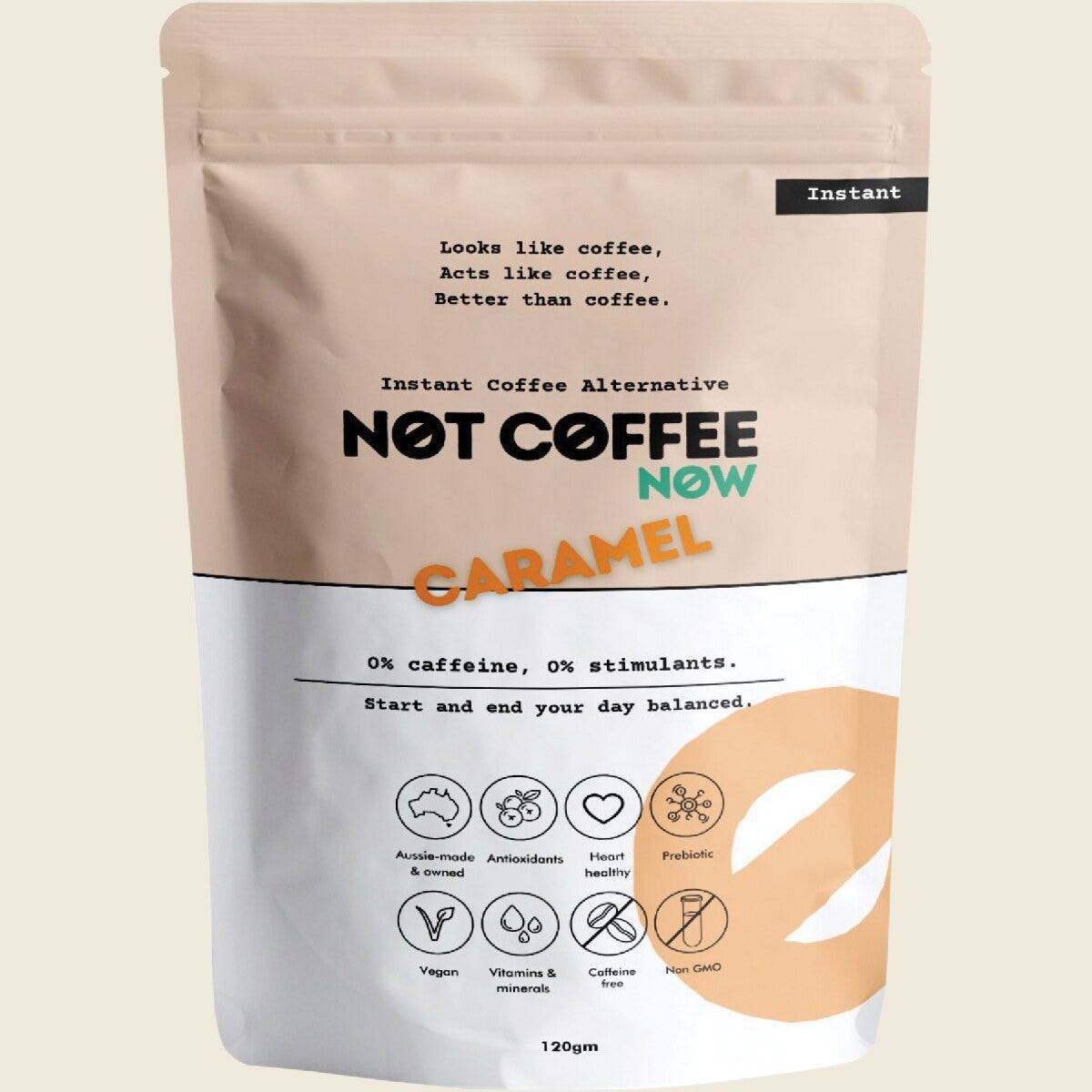 Not Coffee Instant Coffee Alternative Caramel 120g