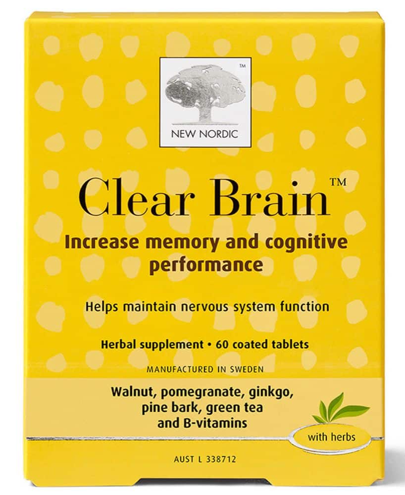 New Nordic Clear Brain 60 Tablets