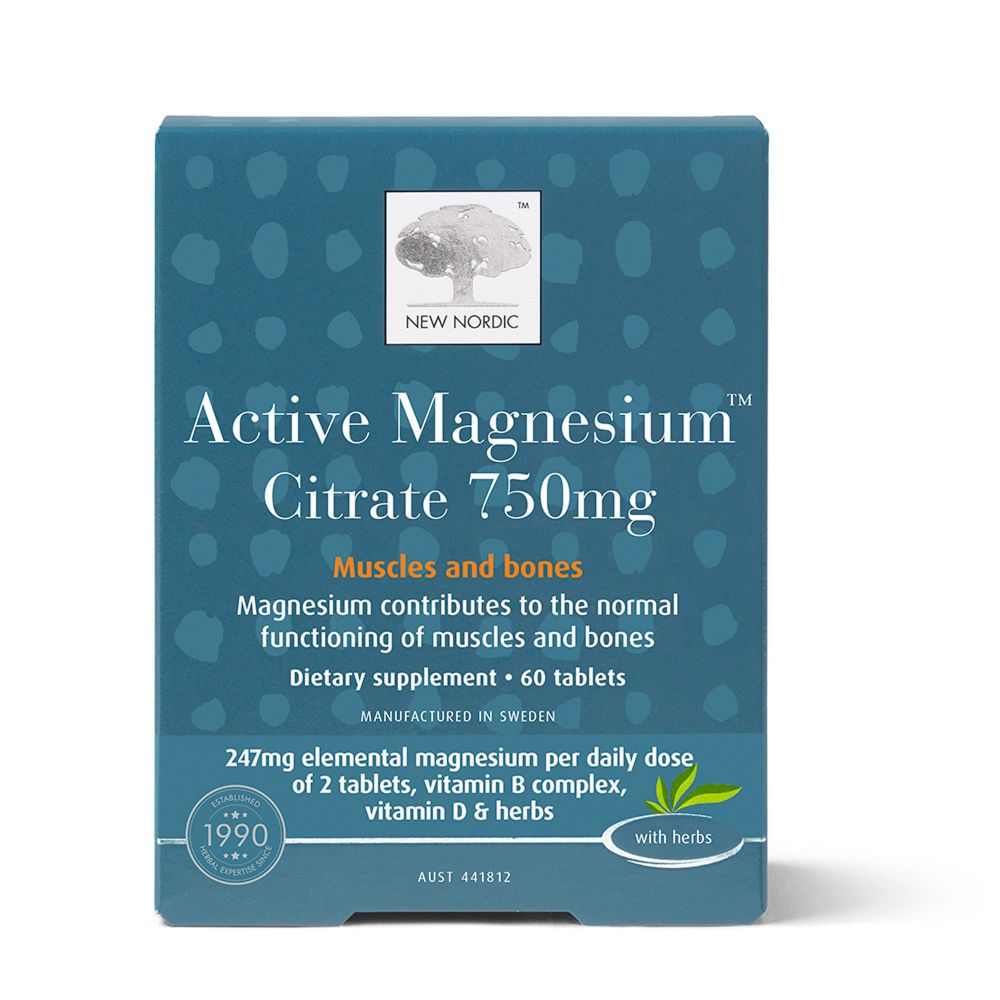 New Nordic Active Magnesium Citrate 60 Tablets