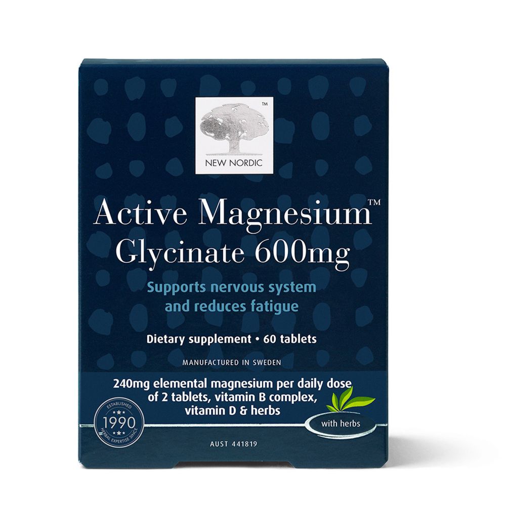 New Nordic Active Magnesium Glycinate 60 Tablets