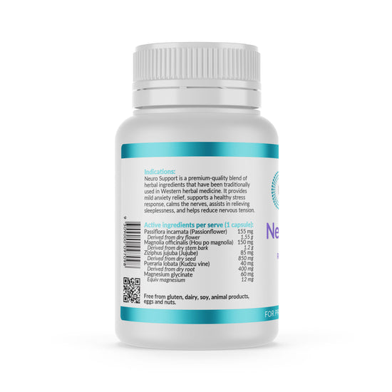 Micronutrition Neuro Support 60 Vege Caps Back