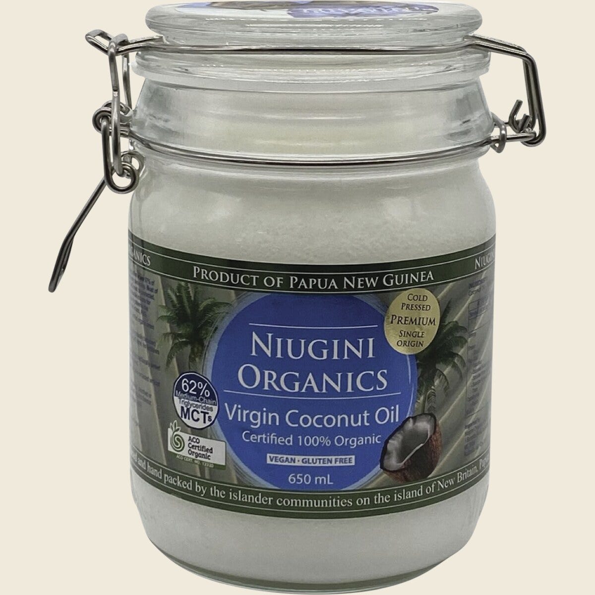 Niugini Organics Virgin Coconut Oil 100% Pure 650ml