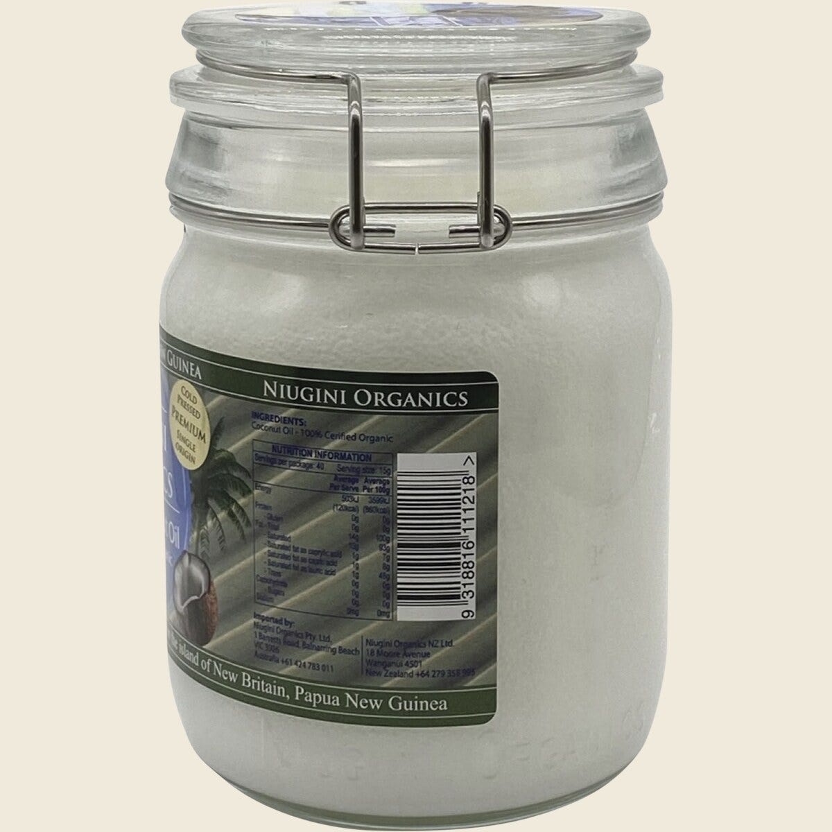 Niugini Organics Virgin Coconut Oil 100% Pure 650ml