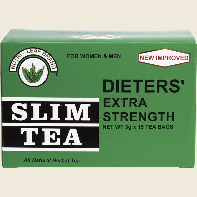 Nutri-Leaf Herbal Tea Bags Slim Tea Extra Strength 3g Pack of 15 Front