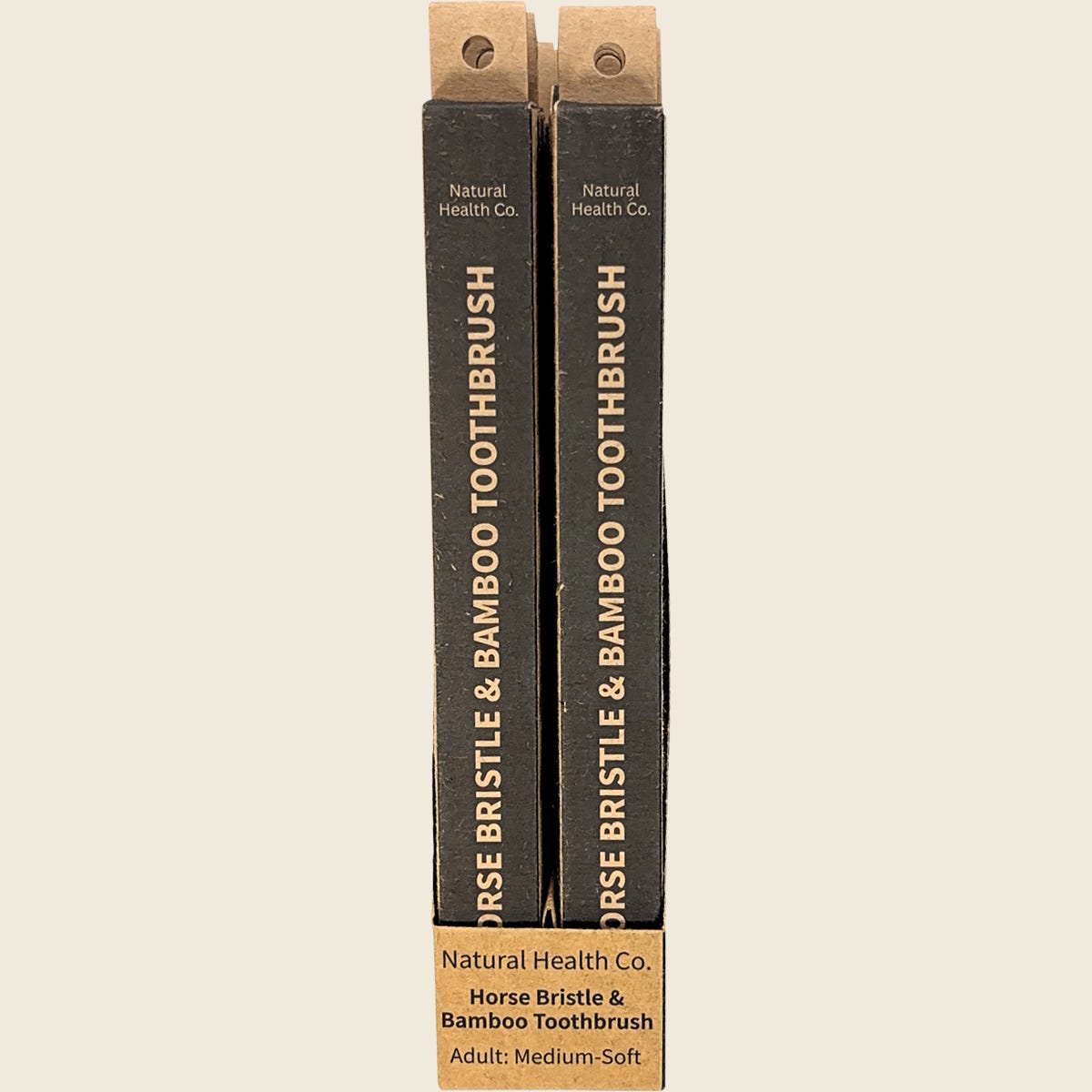 Natural Health Co Horse Bristle & Bamboo Toothbrush Adult Medium-Soft 1 Pack — product