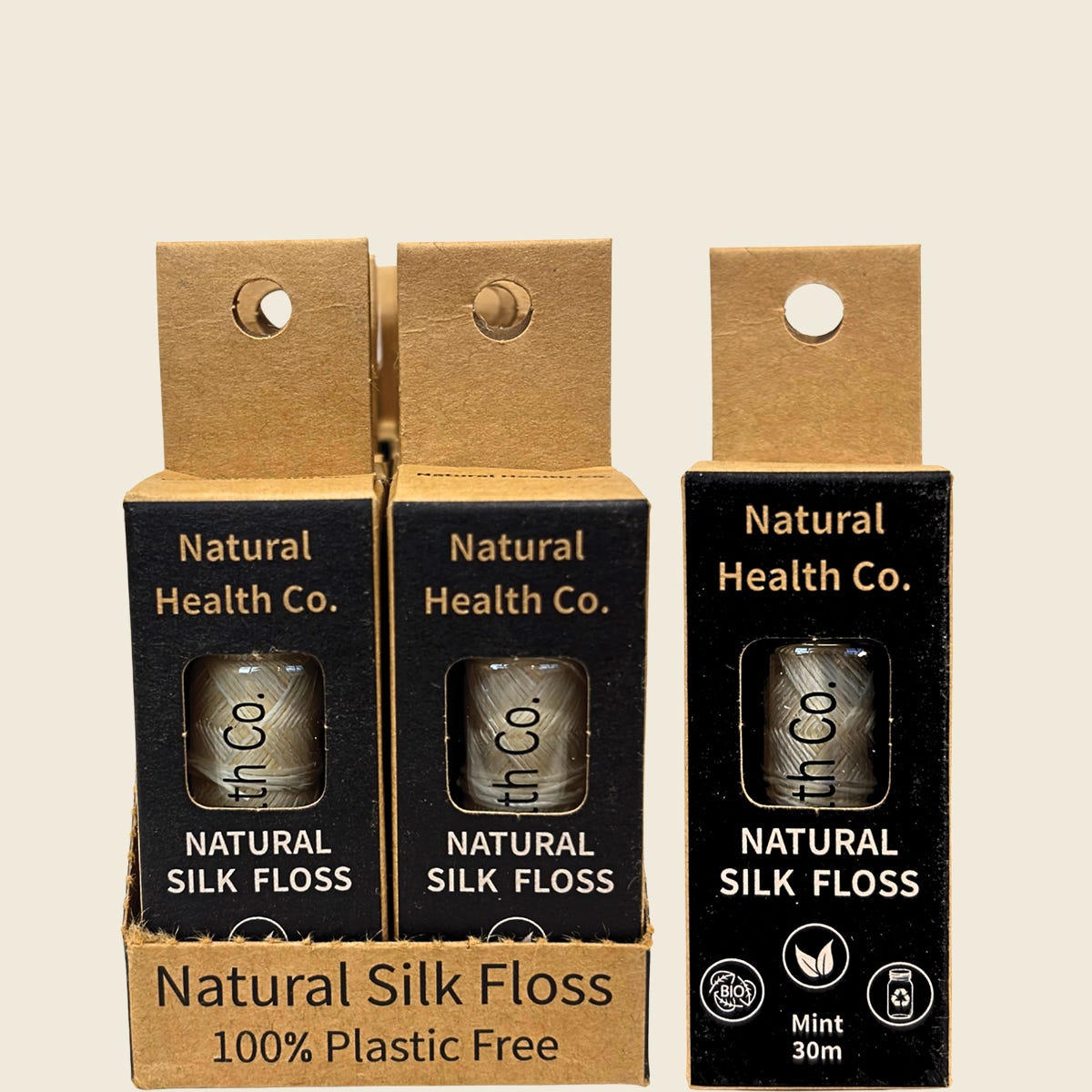 Natural Health Co Natural Silk Floss 30m — product and packaging