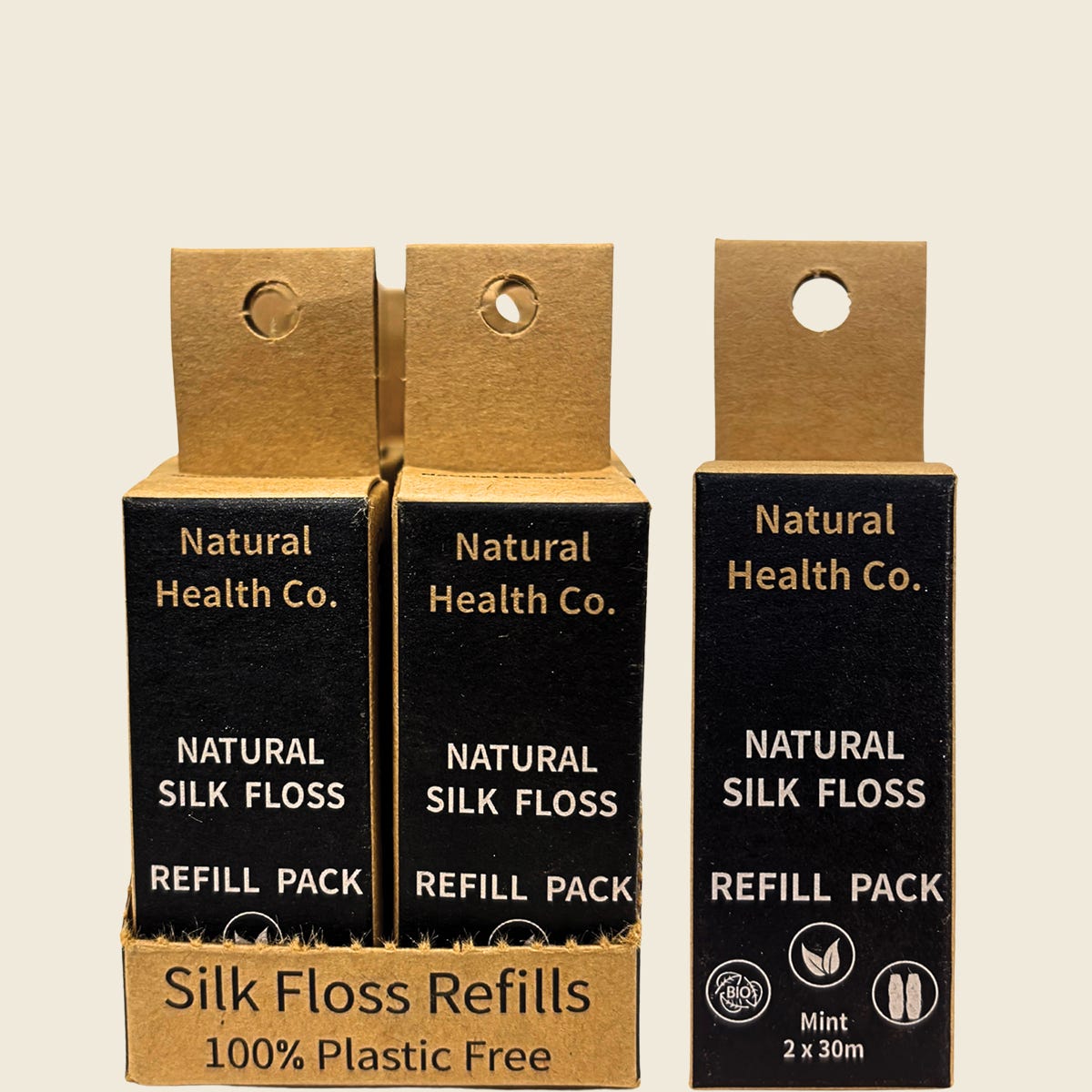 Natural Health Co Silk Floss Refill 2 Pack 60m — product and packaging