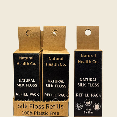 Natural Health Co Silk Floss Refill 2 Pack 60m — product and packaging