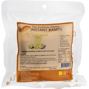 Nutritionist Choice Instant Buckwheat Ramen Mild Curry 100g – front product packaging