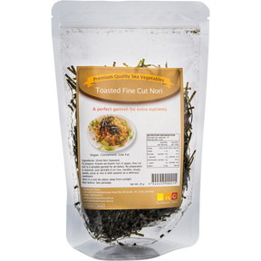 Nutritionist Choice Toasted Fine Cut Nori 25g – front product packaging