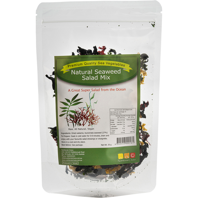 Nutritionist Choice Seaweed Salad Mix 30g – front product packaging