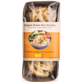 Nutritionist Choice Certified Organic Brown Rice Noodles 180g – front product packaging
