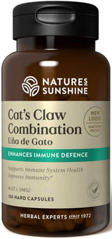 Natures Sunshine Cat's Claw Combinaton (Una de Gato) 100 Caps Front